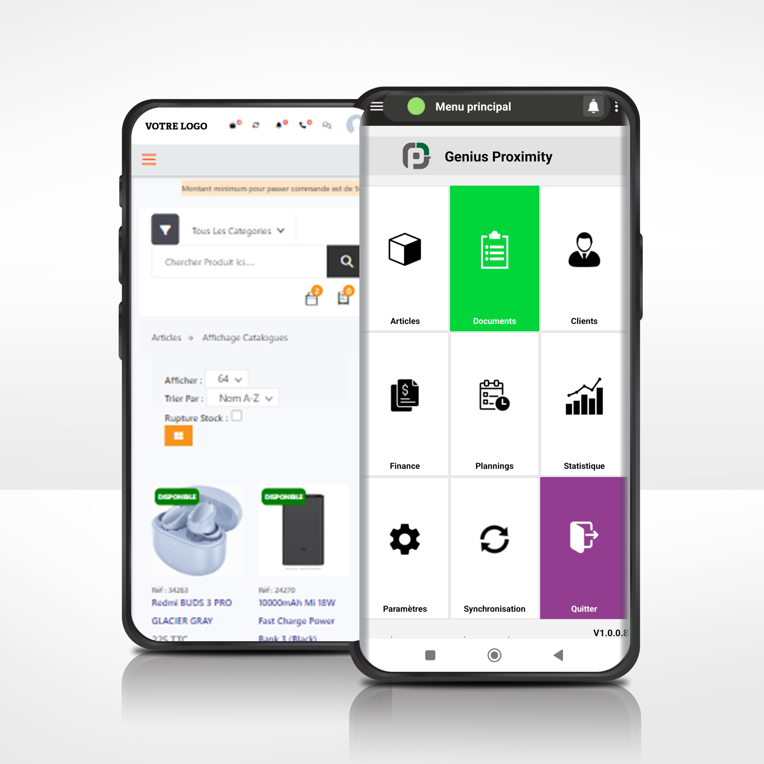 Tableau de bord Genius Proximity